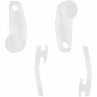 50 Stück Vorhang Spur Segelflugzeug Haken Weiß Kunststoff Vorhangschiene Schienenhaken Schieber für Gardinenschienen, Gardinenrollen