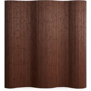 Homestyle4u Paravent Dunkelbraun, Naturmaterialien, 250x200x1 cm, Wohnzimmer, Raumteiler | Paravents, Paravents
