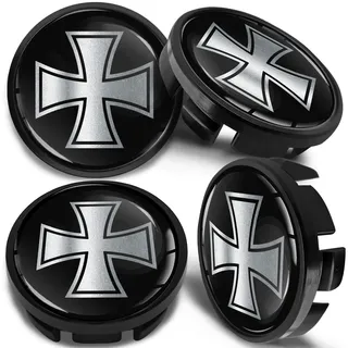 SkinoEu Nabendeckel 65mm kompatibel mit VW Skoda 4er Set Nabenkappen CVZ 6