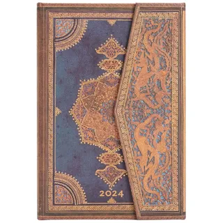 Paperblanks 12-Monatskalender Safawidisch Indigo Mini 2024