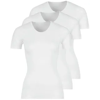 SCHÖLLER Baumwolle Shirt 1/4 Arm 3er Pack - 48 | Weiss (SC-0060)