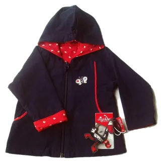 Wende Jacke Gr.62 Sigikid NEU 100% Baumwolle blau rot Kapuze Schmetterling Baby