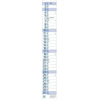 Korsch Verlag Streifentimer Wandkalender 2027 Spiralbindung