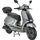 50 ccm 45 km/h Silber-Schwarz inkl. Topcase