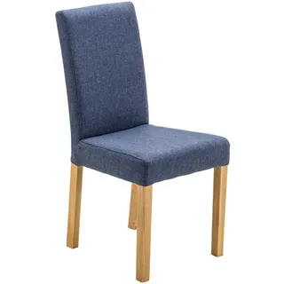 Carryhome Stuhl, Blau, Buche, Textil, Buche, massiv, eckig, 44x92x57 cm, Beinauswahl, Stoffauswahl, mit Griff, Esszimmer, Stühle, Esszimmerstühle, Vierfußstühle