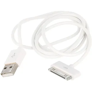 Weiß USB Datenkabel passend für Apple iPhone 3G, 3GS, 4, 4S, IPOD früher schwarz