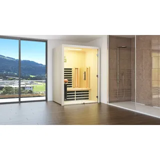 InfraWorld Infrarotkabine TrioSol Glas 145 Espe VG inkl. 5-teiligem gratis Zubehörset