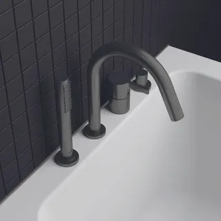 Ideal Standard JOY 4-Loch Wannenrandarmatur Magnetic Grey
