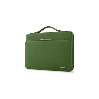MCHENG 14-Zoll 360 schützende Laptop-Tasche mit Griffen Große Kapazität Aktentasche Kompatibel mit Lenovo IdeaPad Slim 3i/15 Macbook air M2 2023/15.4 MacBook Pro/14 Dell Chromebook 14,Grün.