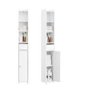 SoBuy Salma Badschrank 20 x 145 x 20 cm Weiß