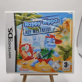 Happy Hippos auf Weltreise (Nintendo DS) Neu Sealed Stripe Grading? Rare!!