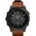 Sapphire black titanium mit Chestnut Lederarmband