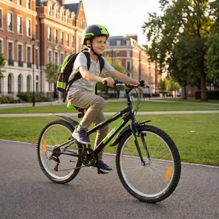 ACTIONBIKES MOTORS Arrow 24 Zoll RH 31 cm schwarz/grün