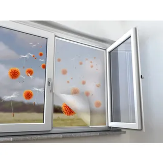 Pollenschutznetz Fenster Anthrazit 130 x 150 cm