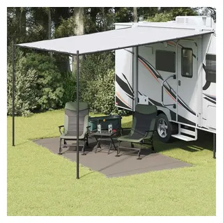 vidaXL Zeltplane Hellgrau Polyester 200 cm