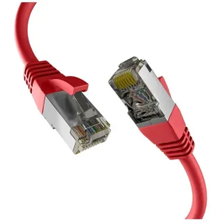 EFB-Elektronik EFB EC020200295 - Patchkabel, CAT8.1 S/FTP PIMF 2000 MHz, 7,5 m rot