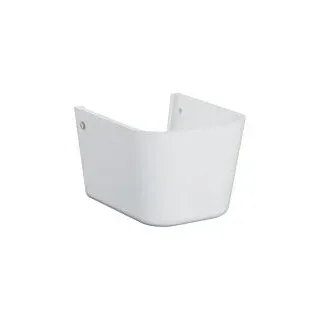 Vitra Sento Kids Halbsäule 7354B003-0156 weiß Hochglanz, mit Federbefestigung, für Waschtisch
