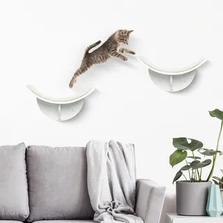 PawHut Wand-Katzenbett weiß MDF B/H/L: ca. 28x21x41 cm - weiß