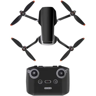 Drohnen Skin, 1 Set, kompatibel mit DJI Mini 2, DJI Mini 2 SE, Black Metal Design, zum Aufkleben, Aufkleber Gesicht Drohne, Drone Sticker Kit, Schutzfolie Tarnung Gehäuse, Klebesticker Außenhülle oben