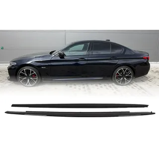 MpTuned Schwarz glänzende Seitenschweller für 5er G30 G31 20017-2024 518i 520i 530i 535i 540i 518d 520d 530d 535d Tuning