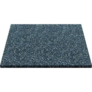 ID Mat Anti-Vibrations-Platte, 100% recyceltes Gummi, Schwarz, 60 x 60 cm