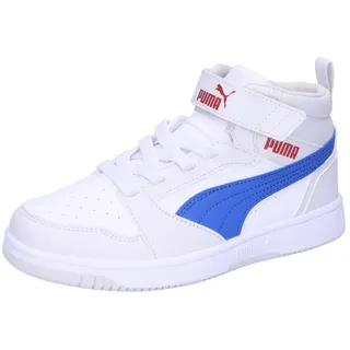 Puma Kinder Sneaker Rebound V6 Mid AC+ PS 393832-24 29 - PUMA White-Vivid Blue-Feather Gray - 29
