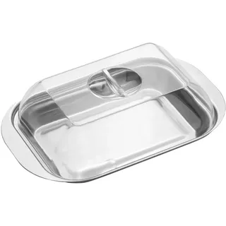 Hi Edelstahl Butterdose mit Kunststoffdeckel 23016