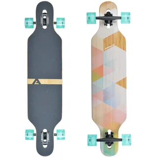 Apollo Longboard Nauro - TwinTip Drop-Through Bamboo Komplettboard