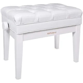 Roland RPB-500PW Klavierbank, weiß Hochglanz, Vinyl-Sitz, Aufbewahrungsfach