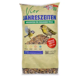 Paul ́s Mühle Wildvogelfutter, Ganzjahresfutter für Wildvögel, 4-Jahreszeiten, 10 kg