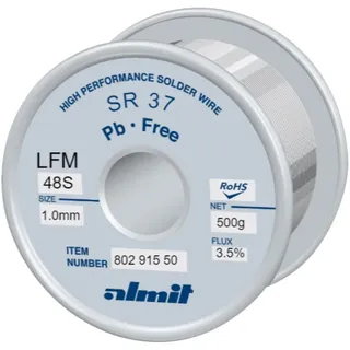 Almit Lötdraht, SR-37 LFM-48 S, 1,0 mm, 500 g