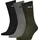 Funktionssocken 3er Pack Schwarz/Grün 43-46