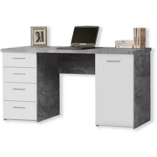 Forte Schreibtisch Betonoptik