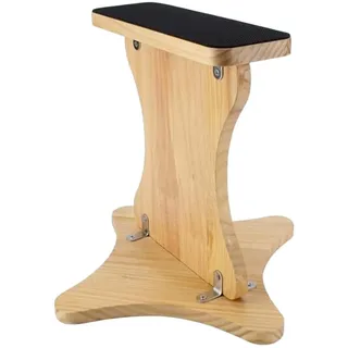 Holz-Balance-Board für Meditation, Ballett, Cheerleading & Fitness – Stabilitäts-Board für Erwachsene & Kinder, rutschfest, ideal für Stabilitätstraining, Durchmesser: 40 cm, tragbar