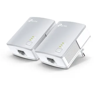 tp-link TL-PA4010KIT Netzwerk-Adapter, Powerline Adapter Set, 600Mbit/s Homeplug AV2, für Streaming weiß