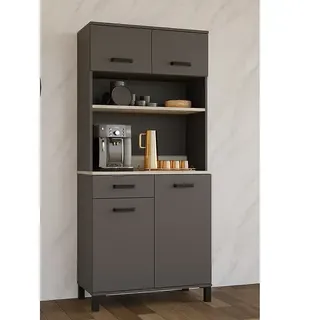 Stolarz-Lempert Buffetschrank Linda  (Breite: 80 cm, Anthrazit)