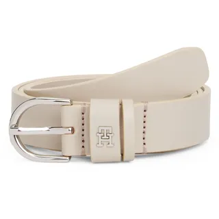 Tommy Hilfiger Damengürtel Leder 2,5 cm breit beige 100
