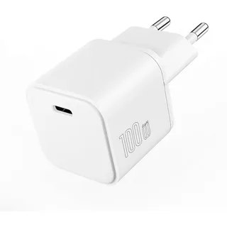 Mukiya 100W GaN Mac Book Ladegerät, Mini USB-C Netzteil mit PD 3.0 & PPS, Schnellladegerät für MacBook Pro/Air, Laptops und Notebooks, Kompatibel mit Lenovo ThinkPad, Dell XPS, iPad Pro