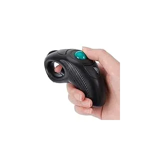 IMAGE Trackball Maus Kabellose USB Handheld Funkmaus mit Laser für Rechts- oder Linkshänder