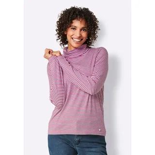 CREATION L Lyocell-Shirt Magenta/Ecru 38