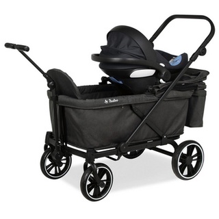 Pinolino Babyschalen-Adapter für Klappbollerwagen 'Cruiser', 2-TLG., 238054, Schwarz,