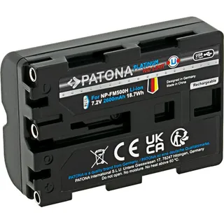 PATONA Platinum Akku f. Sony NP-FM500H Alpha 57 65 77 99 DSLRA100 DSLR-A100 DSLRA100H