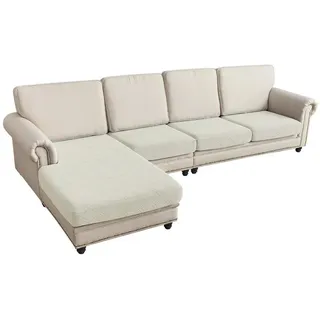 Sunicol Sofabezug L Form, Jacquard Ecksofa Sitzkissenbezug, Stretch Couch Sofahusse, Sofa Überzug, Hochelastischer, Universal Couchbezug Für 1/2/3/4 Sitzer
