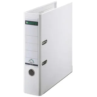 5 x Leitz 1010 Qualitäts-Ordner 180° Plastik - A4, 80 mm, weiß
