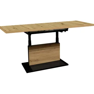 Mäusbacher Lift Couchtisch Braun Wildeiche 120-160 x 54 x 70 cm