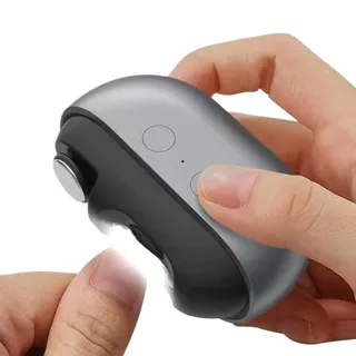 Wiederaufladbarer elektrischer Nagelknipser mit LED-Licht für Fingernägel und Füße, leises Modell mit intelligenter Schleifmaschine für Männer, Frauen und ältere Menschen, Pflege zu Hause, auf Reisen