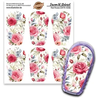 Diasticker® Dexcom G6 Stickerset 'Red Roses' 6 St
