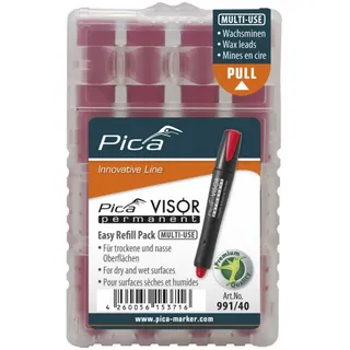 Pica Minenset Visor permanent 4x rot wasserfest 4 Minen/Set Pica