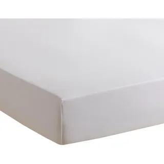 Traumschlaf Spannbettlaken Jersey-Baumwolle 120 x 200 - 130 x 200 cm weiß