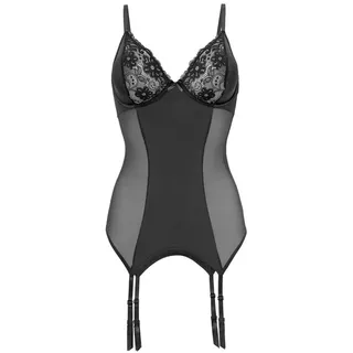 PETITE FLEUR GOLD Set: Corsage Damen schwarz Gr.80 Cup B